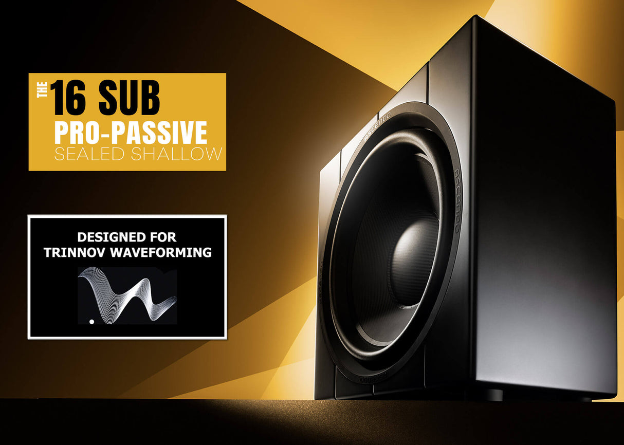 Ascendo The16 Sub Pro Passive Sealed Shallow - subwoofer putere mare sigilat și compact