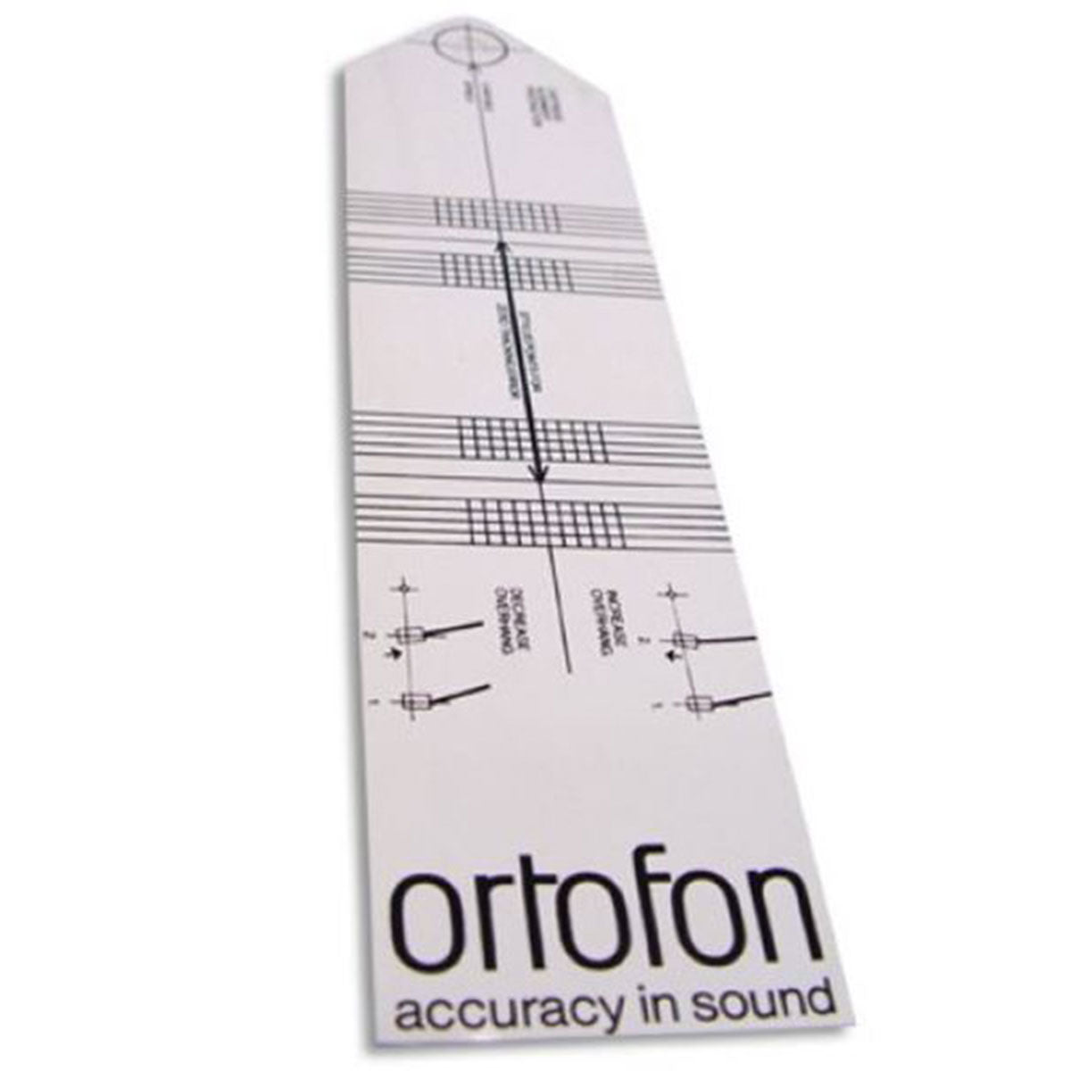 Ortofon Cartridge Alignment Protractor - șablon de aliniere pentru doze audio