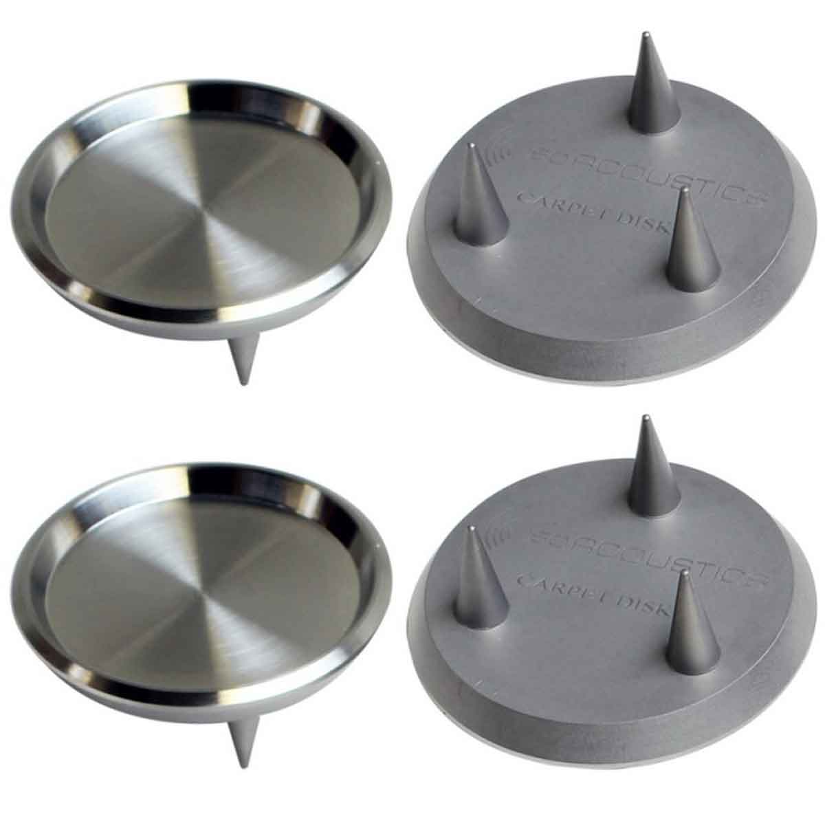 Isoacoustics GAIA Carpet Disk Spikes pentru GAIA III - set de 4 stabilizatori pentru mochetă