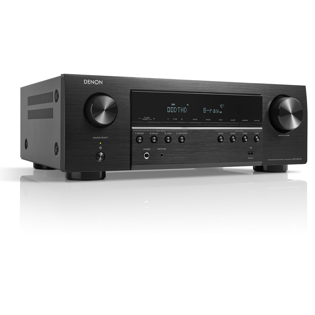 Denon AVR-S670H - receiver AV 5.2 canale pentru sistem home cinema