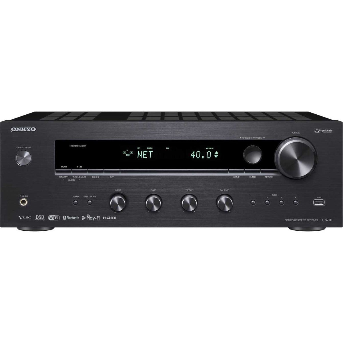 Onkyo TX-8270 - receiver stereo cu conexiuni HDMI, Wi-Fi și Bluetooth