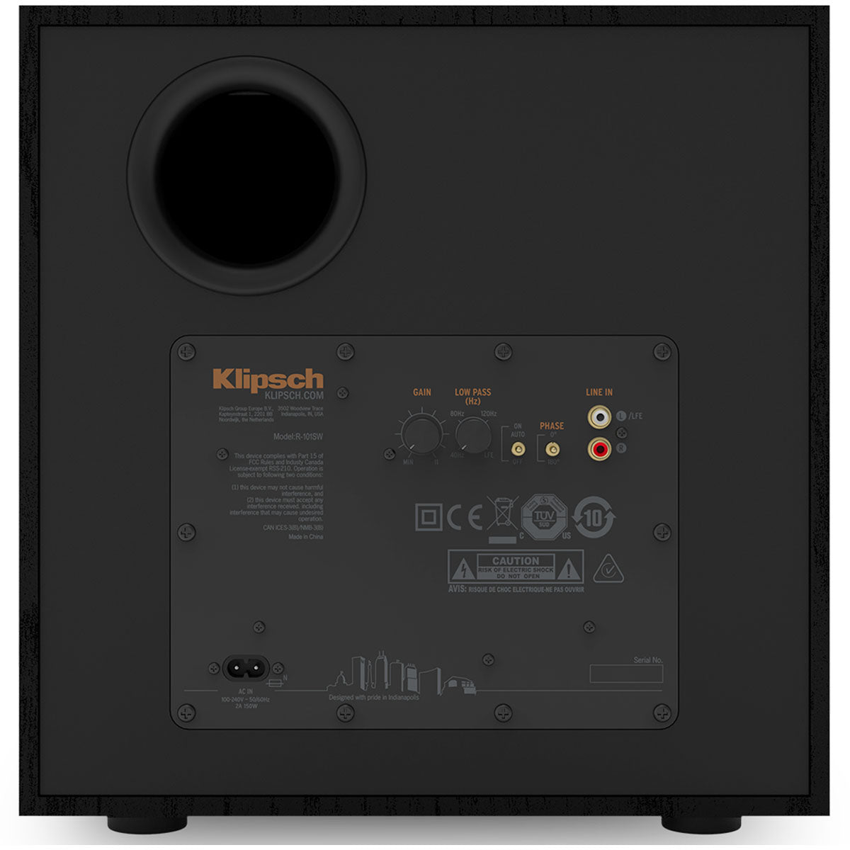 Klipsch R-101SW - subwoofer activ de bass puternic