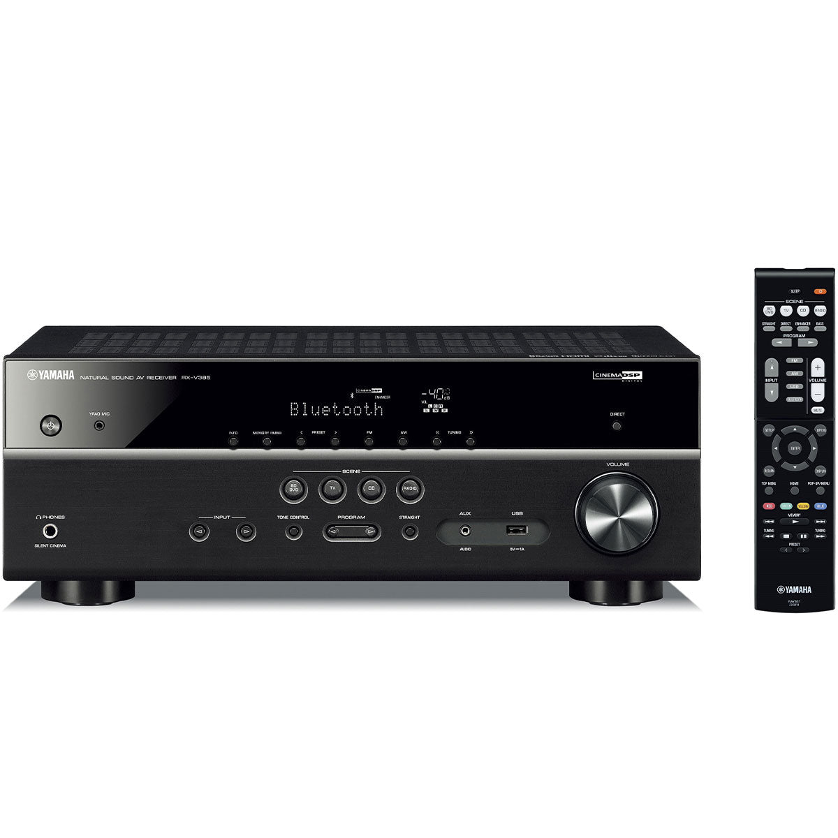 Yamaha RX-V385 - receiver AV 5.1 canale, 4K Ultra HD